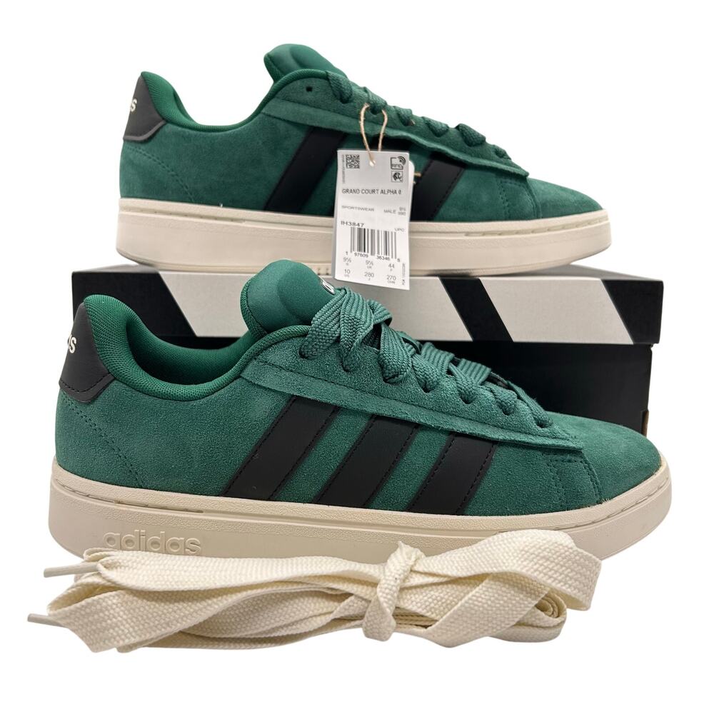 New Adidas Grand Court Alpha 00s Shoes Men's Size 10 Green Sneakers IH3847 - Picture 1 of 9